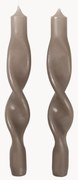 Set di 2 candele a bastoncino fatte a mano Twist
