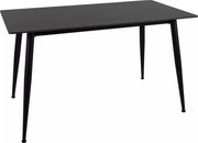 Tavolo Rion 130 in ceramica nera opaca e metallo nero – 130x70x76 cm