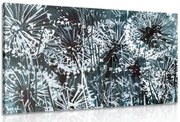 Quadro su tela – Soffione con elementi astratti