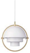 GUBI - Multi-Lite Lampada a Sospensione S Ottone/Bianco GUBI