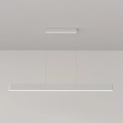 Lampadario A Sospensione Moderno Step Metallo Bianco Luce Led Integrato 30W