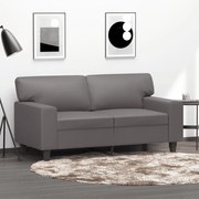 Divano A 2 Posti Grigio 120 Cm İn Similpelle /