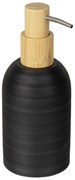 Dispenser per sapone nero opaco in poliresina 250 ml Altavalle – Wenko