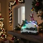 Mini villaggio palloncini Babbo Natale con luci