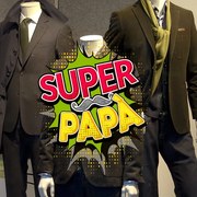 Papà super eroe | Vetrofania