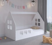 Letto per bambini Casa Montessori 160 x 80 cm bianco a sinistra