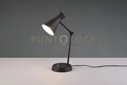 Enzo lampada da tavolo diffusore doppio cono metallo nero h. 50cm 1...