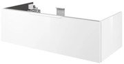 Mobile da bagno sotto lavabo SENSEA Neo bianco laccato lucido L 105 x H 32 x P 48 cm 1 cassetto, lavabo non incluso