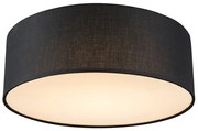 Plafoniera nera 30 cm con LED - Drum LED