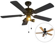 Ventilatore da soffitto nero - MISTRAL 42