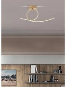 Plafoniera LED moderno Wendy, beige58 cm, luce naturale NOVECENTO