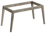 Gamba per mobili Kompas in legno rovere L 80 cm