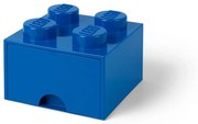 Scatola portaoggetti blu con cassetto - LEGO®