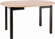 Tavolo allungabile Dante in rovere/nero opaco - L102-142 cm
