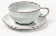 Tazza fatta a mano con piattino Nordic Sand