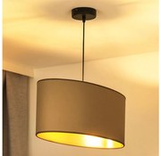 Duolla - Lampadario a sospensione con filo OVAL VEGAN 1xE27/15W/230V beige