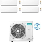 Climatizzatore Condizionatore Hisense Uni HB Wifi R32 Quadri Split Inverter 9000 + 9000 + 9000 + 9000 BTU con U.E. 4AMW81U4RJC Classe A++/A+