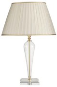 Lampada da tavolo h74 in vetro a ravel trasparente-oro lg.ravel-oro