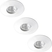 Rabalux 1078 - Set da 3 faretti LED da incasso per bagno RANDY, 3xLED/4W/230V, rotondi