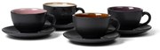 Tazzine in set nere in ceramica 4 pz 240 ml Gastro Black/Mix – Bitz