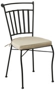 ODETTE - sedia in metallo verniciato a polvere antracite