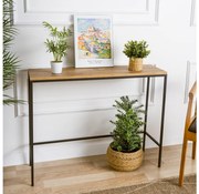 Tavolino da salotto CANVAS 80x100 cm pino atlantic/nero