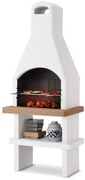Barbecue fisso in calcestruzzo a carbonella EASY GARDEN BY PALAZZETTI GILI L 80 x H 205 x P 59 cm