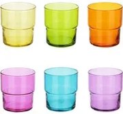 Set 6 bicchieri colorati 300 ml Hill Pasabahce