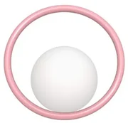 Hula Hoop Applique da Parete Bubblegum Pink - Swedish Ninja