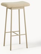 Sgabello da bar in tessuto teddy Zala