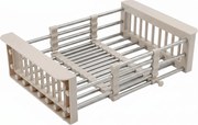 Scolapiatti telescopico per lavello REA P14487B Beige