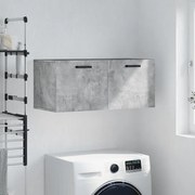 Mobile a parete grigio cemento 80x36,5x35 cm legno multistrato