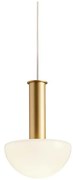 Redo 01-2474 - Lampadario sospeso con cavo LUMIEN 1xG9/10W/230V Ø 13 cm oro/bianco