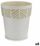 Vaso Autoirrigante Stefanplast Orfeo Bianco Plastica 25 x 25 x 25 cm (6 Unità)