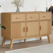 Credenza olden marrone 114x43x73,5 cm in legno massello di pino