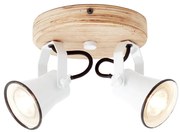 Brilliant - Faretto SEED 2xGU10/5W/230V bianco/beige