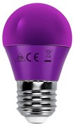 Lampadina Led E27 G45 a sfera 4W Viola Aigostar