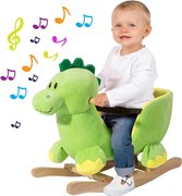 Dinosauro a Dondolo Cavalcabile Peluche Giocattolo Bambini con Suono...