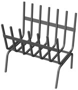 Griglia porta legna con piedi SAROM FUOCO DC0341 in acciaio 30.8 x 31.3 x 18 cm