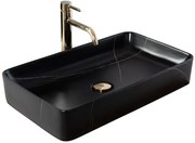 Lavabo da appoggio Denis Black Stone Matt