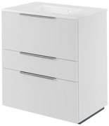 Mobile da bagno sotto lavabo SENSEA Neo bianco laccato L 75 x H 84 x P 48 cm 3 cassetti, lavabo non incluso