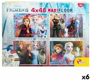 Puzzle per Bambini Frozen Double-face 4 in 1 48 Pezzi 35 x 1,5 x 25 cm (6 Unità)