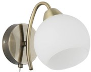 Lampada da parete NESTOR 1xE27/40W/230V ottone