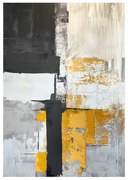 Quadro con elementi dipinti a mano 70x100 cm Jade – Styler