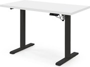 Scrivania regolabile B54 – Bianco / Nero – 120x60x75-120 cm