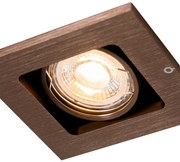 Set di 6 faretti da incasso moderni bronzo scuro orientabili - Qure