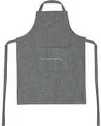 Grembiule cucina con tasca antracite con scritta