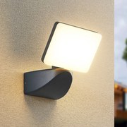 Lindby fatto da esterno a LED Melamika, antracite, alluminio