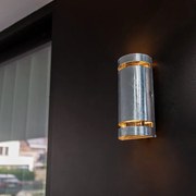 Applique moderno da esterno Ran nero IP54 1X E27 LUTEC
