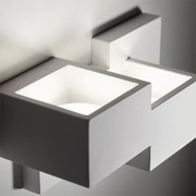 Applique moderno in gesso Side bianco 2X GX53 TECNICO